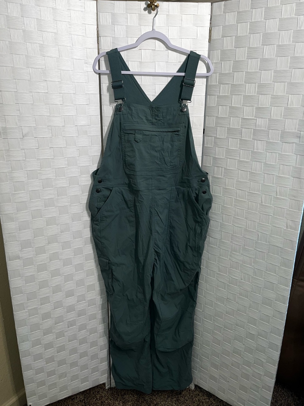 Duluth Trading Co Green Heirloom Gardening Bib Ripstop Overalls Womens XL X 31 - Picture 2 of 10